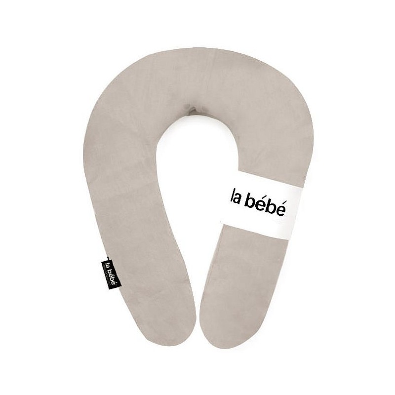 LA BEBE Snug Satins Barošanas pakaviņš spilvens 20*70 cm Dark Beige 49343