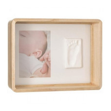 BABY ART DEEP FRAME WOODEN komplekts mazuļa pēdiņu vai rociņu nospieduma izveidošanai 3601099200