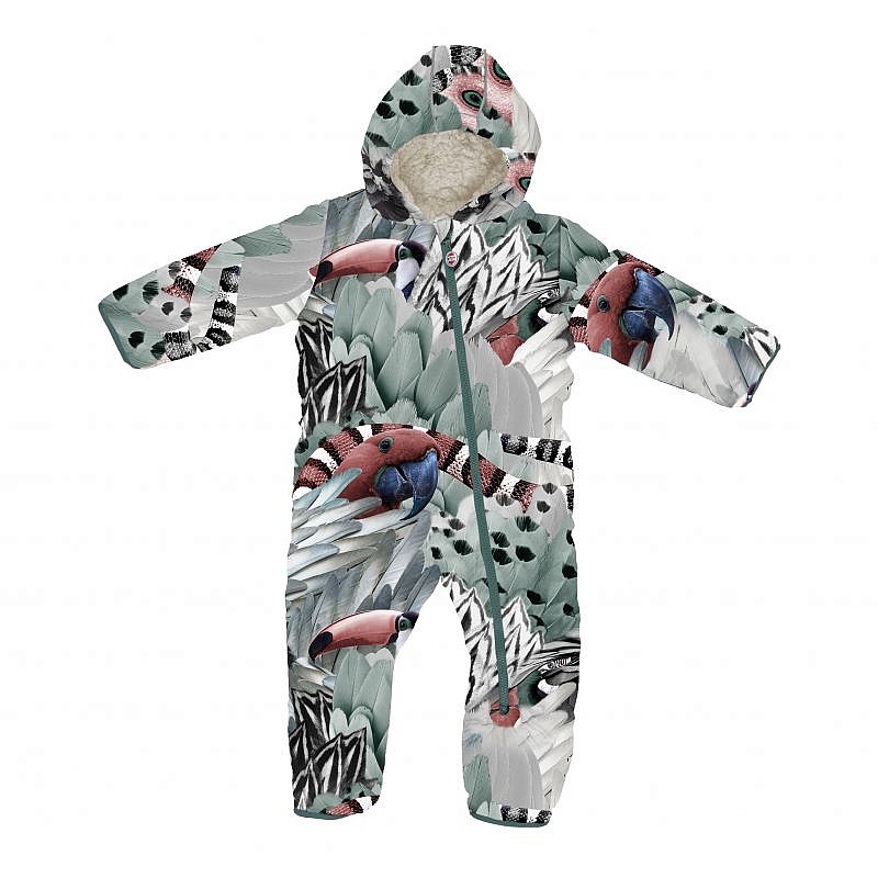 LODGER SKIER BOTANIMAL kombinezons 3-6m./6-12m./12-18m./18-24m, SK 595 PARROT
