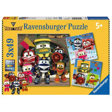 Ravensburger puzle 3X49 Robot Trains R 08047