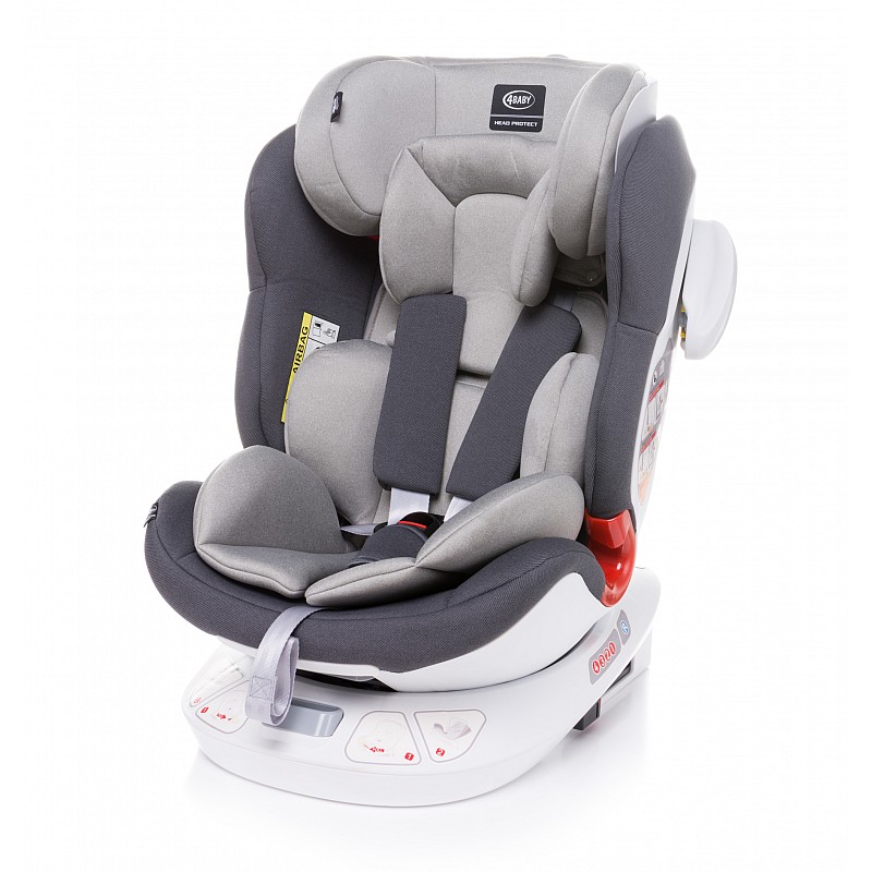 4BABY SPACE-FIX Autosēdeklis 0-36kg LIGHT GREY