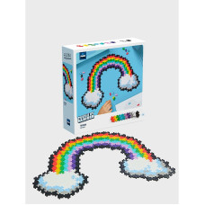 PLUS PLUS puzle pēc numuriem 500 elem. RAINBOW 3913