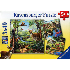 Ravensburger puzle 3x49elem. ANIMALS R09265 IZPĀRDOŠANA