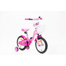 GUST&JUHI Bērnu velosipēds 14" ROSY, rozā