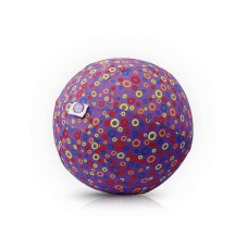 BUBABLOON lateksa balons ar auduma pārvalku, Circles Purple 40376