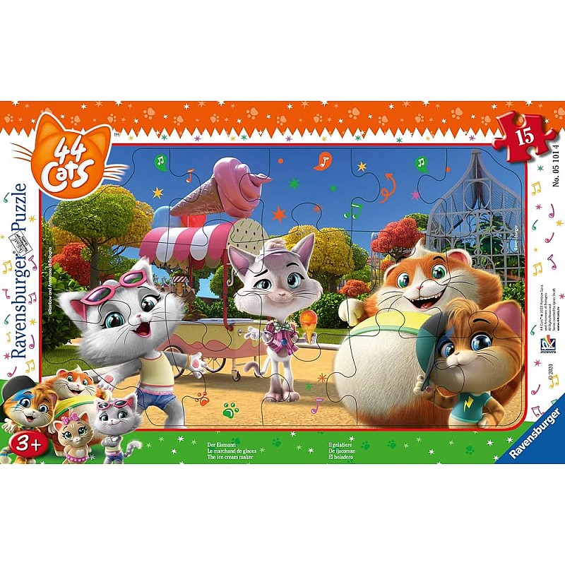 Ravensburger Plakanā puzle 44 Cats 15gb. 3+ R 05101