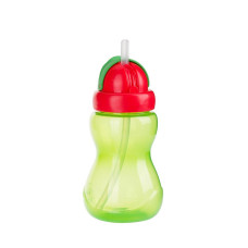 CANPOL BABIES Pudele ar salmiņu 12m+ 270ml 56/109 zaļš ATLAIDE