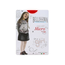 BELLISSIMA Meiteņu zeķubikses MICRO 50 rosso 10 - 152cm