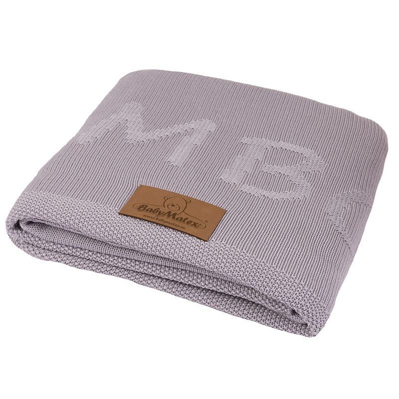 BABY MATEX THAI BAMBOO pleds 80x100cm, pelēks