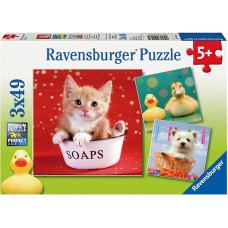 Ravensburger Puzzle 3x49 Home Animals R09248 IZPĀRDOŠANA