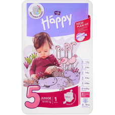 HAPPY Junior autiņbiksītes 5 izmērs 12-25kg 1gab. IZPĀRDOŠANA