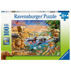 RAVENSBURGER puzle Savanna Džungļi Ūdens, 100gab., 12910