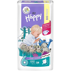 HAPPY Junior Extra autiņbiksītes 6 izmērs 16+kg 54gab. BIG PACK IZPĀRDOŠANA