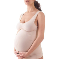 BELLISSIMA Bezvīļu krekliņš ar krūšu un vēdera atbalstu Maternity L-XL IZPĀRDOŠANA