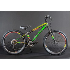 POLAR SONIC velosipēds 24", green/orange