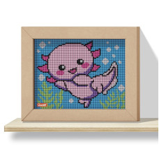 QUERCETTI Mozaīka PIXEL ART 4 KAWAII DESIGN - AXOLOTL, 0796