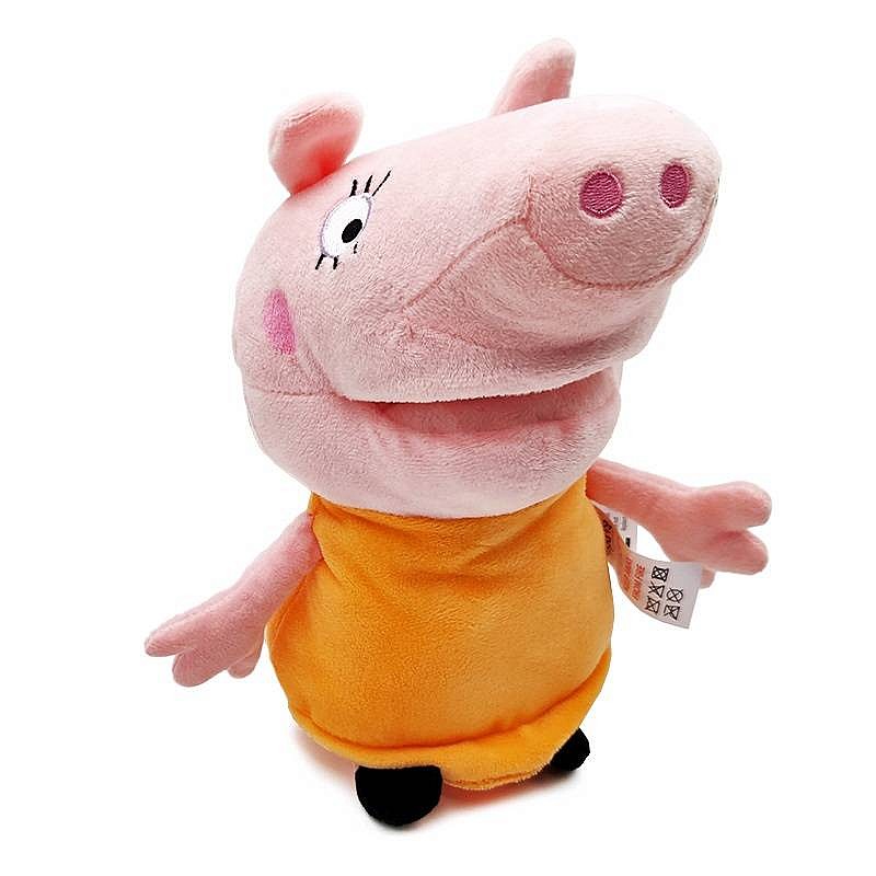 PEPPA PIG mīkstā rotaļlieta ar skaņu 28CM 90570 orange