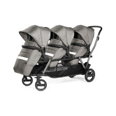 Peg Perego TRIPLETTE PIROET CITY GREY rati trīnīšiem, PACK-000005-000000