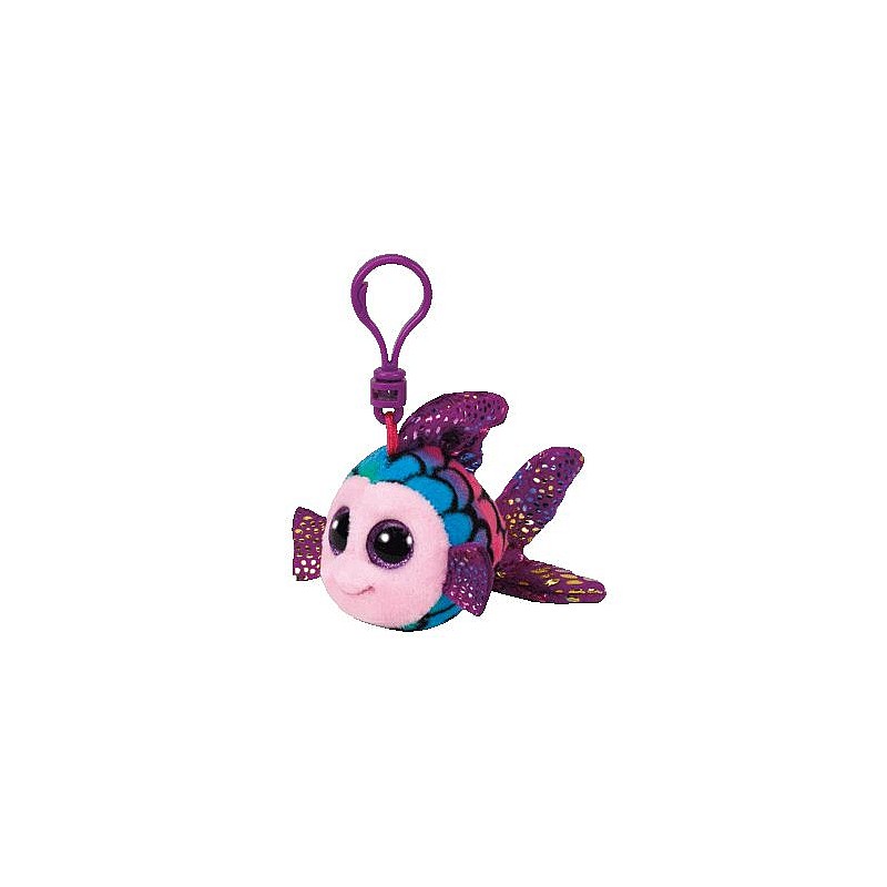 TY Beanie Boos Mīkstā rotaļlieta - piekariņš MULTICOLORED FISH FLIPPY 8cm, TY35034