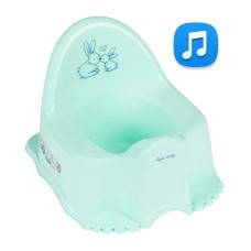 TEGA BABY RABBIT ECO Bērnu podiņš ar mūziku PO-059 mint