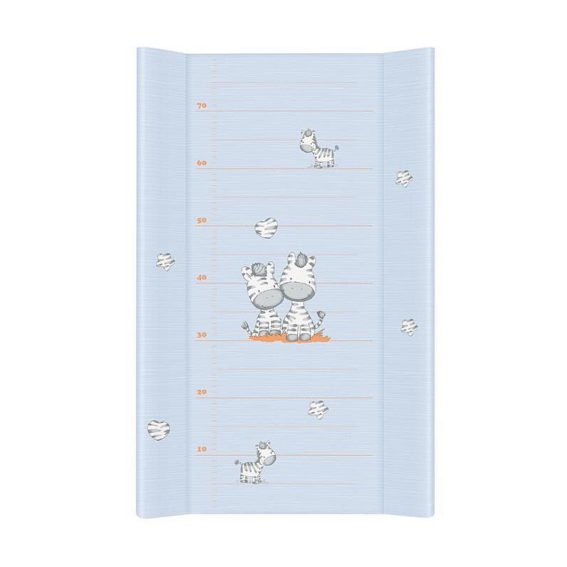 CEBABABY pārtinamā virsma ar cietu pamatni 50x80cm ZEBRA BLUE