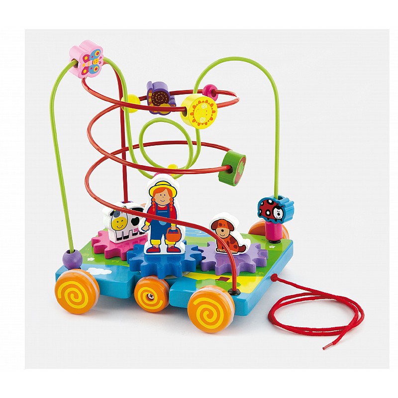 VIGA Attīstošā rotaļlieta Labirints Vehicle 18m+ 50120