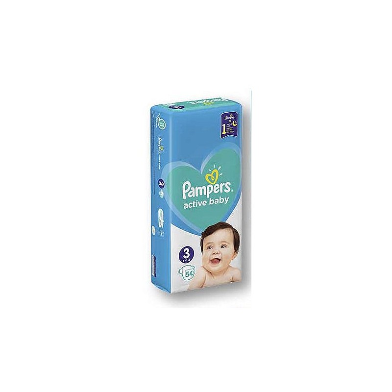 Pampers Active Baby autiņbiksītes 3 izmērs 6-10kg 54gb IZPĀRDOŠANA