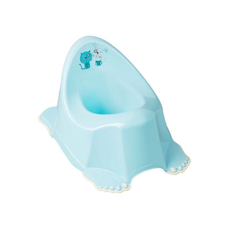 TEGA BABY DOG and CAT Neslīdošs bērnu podiņš, PK-001 LIGHT BLUE IZPĀRDOŠANA