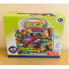 ERJUTOYS Puzle 3+, 45 elem., JU9259 Bugs World