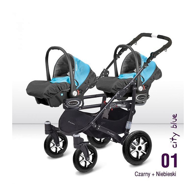 BABYACTIVE Twinni Classic Bērnu autosēdeklis CITY BLUE 1gab. - 01 zils