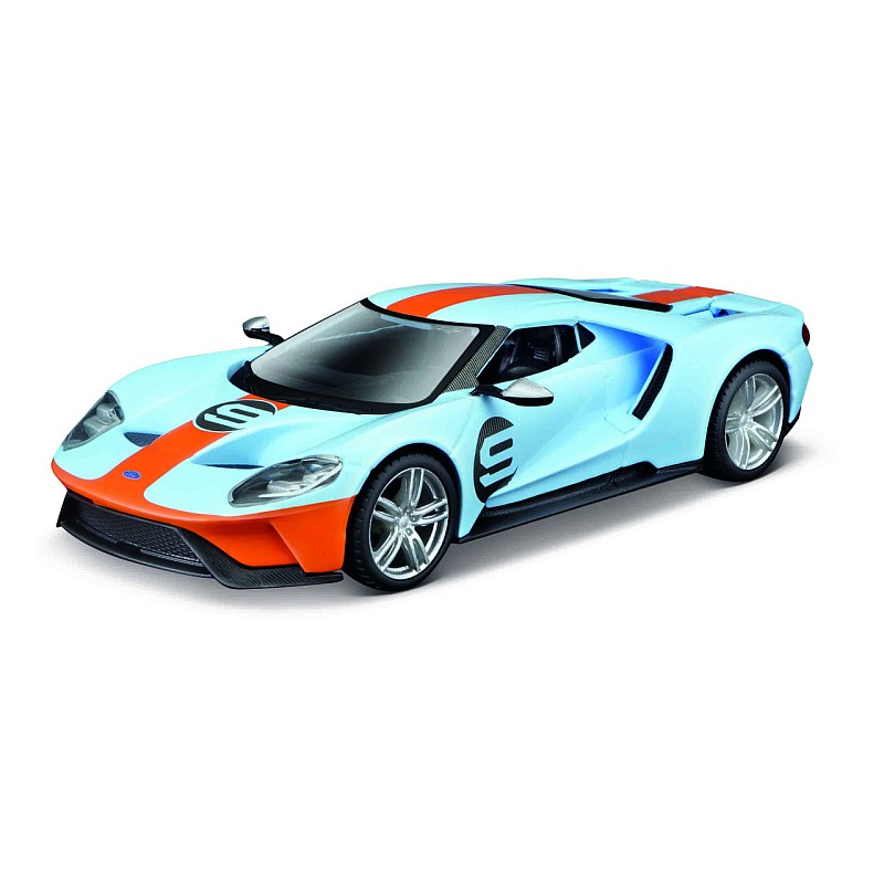 BBURAGO 1:32 auto modelis Race 2019 Ford GT, assort., 18-41164