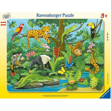 Ravensburger Plakanā puzle Rainforest Animals 11gb. 3+ R 05140