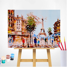 TSVETNOY Gleznošanas komplekts pēc numuriem 40x50cm Impression of Paris, MG2163e