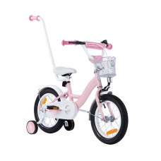 TOMABIKE Bērnu velosipēds 14" XXIII PLATINUM LIGHT PINK