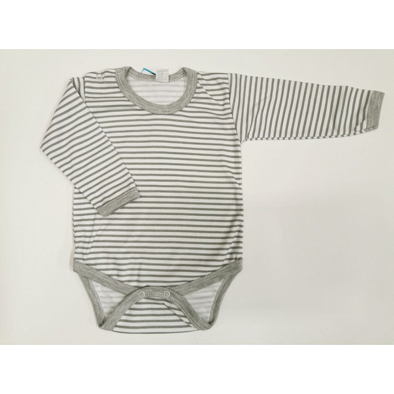 ZUZIA Bodijs 74 izmērs,JEŽ 1712/74 white/grey strips ATLAIDE