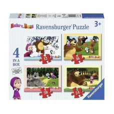 Ravensburger Puzzle 4in1 Maša un lācis R 07028