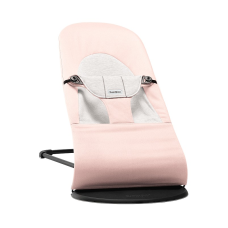 BABYBJORN Bouncer Balance Soft Cotton šūpuļkrēsliņš, Light pink/Grey 005089