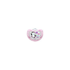 NUK Air System Freestyle silikona māneklis 18-36m 1gab. 739136 Pink Penguin