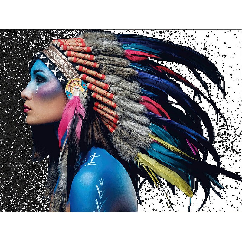 TSVETNOY Dimantu mozaīkas komplekts 50x65cm Shaman Girl, LMC017e