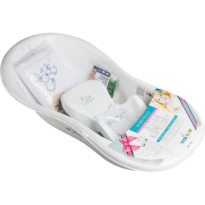 TEGA BABY RABBIT kylpysetti, 102 cm, KR-102, valkoinen