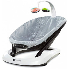 4MOMS bounceRoo PLUSH šūpuļkrēsliņš, SILVER