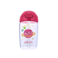 DR.BROWNS MILESTONES Mācību krūzīte ar salmiņu 350ml 12m+, TC21014-INTL rozā IZPĀRDOŠANA