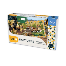 PIO Izglītojošā puzle NUMBERS-ANIMALS 120 gab. 3-6 g. PN60150