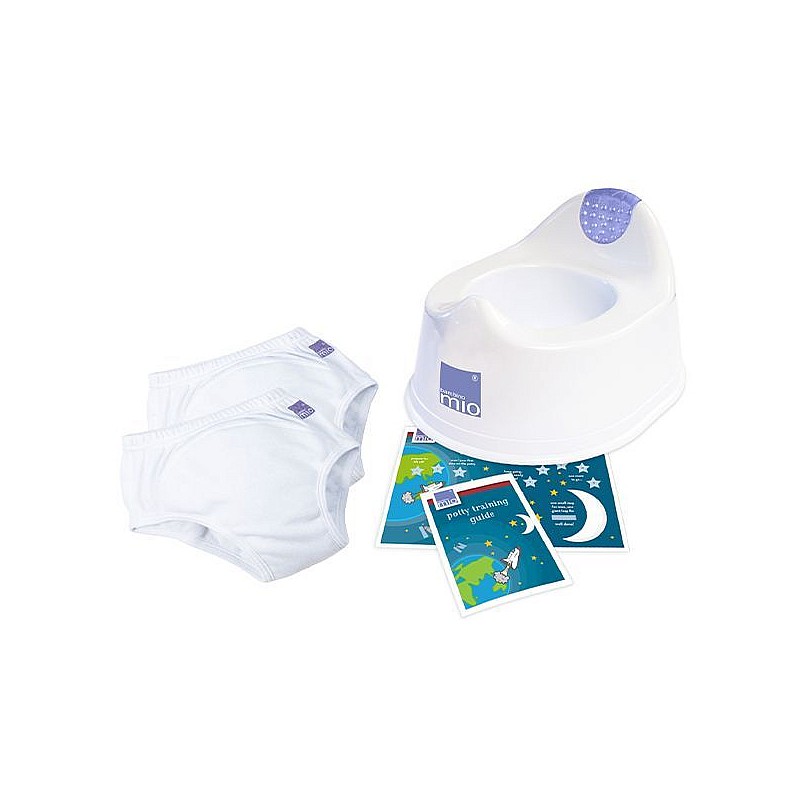 BAMBINO MIO Potty Training Kit - podmācības komplekts (podiņš+2gab. pārejas bikses), 13-16 kg