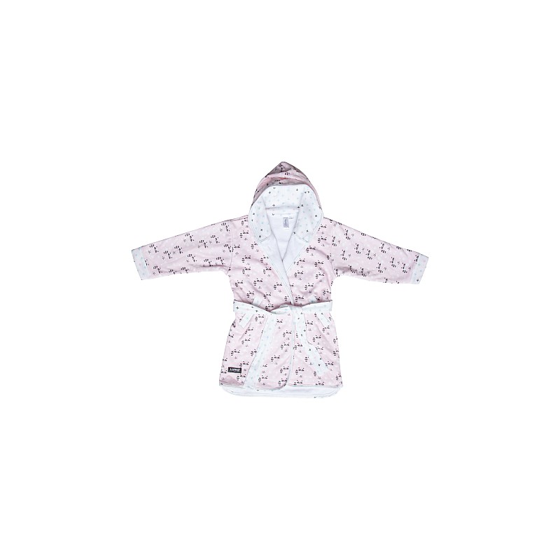 LUMA Bērnu halāts ar kapuci 86-92cm, L01622 Racoon Pink