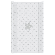 CEBABABY pārtinamā virsma ar cietu pamatni 50x80cm STARS GREY W-210-066-260