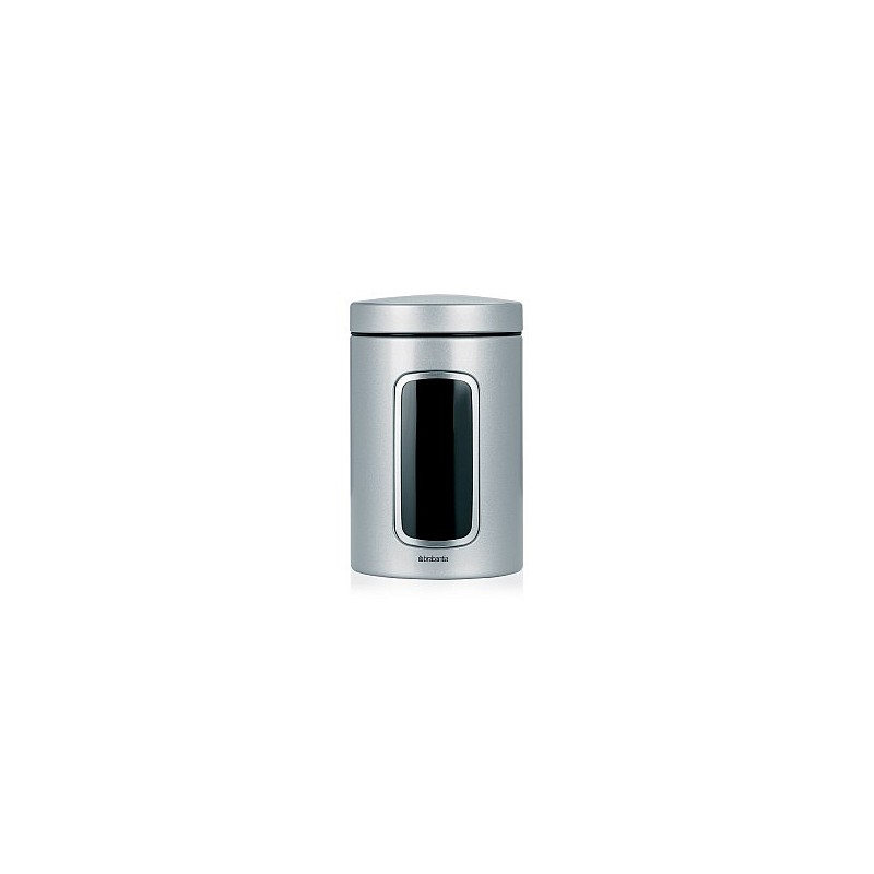 BRABANTIA kārba ar lodziņu,1.4 l Metallic Grey