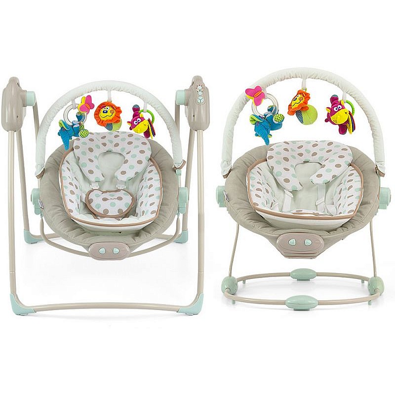 MILLY MALLY SWEET DREAMS šūpoles / šūpuļkrēsls 0m+ BEIGE DOT