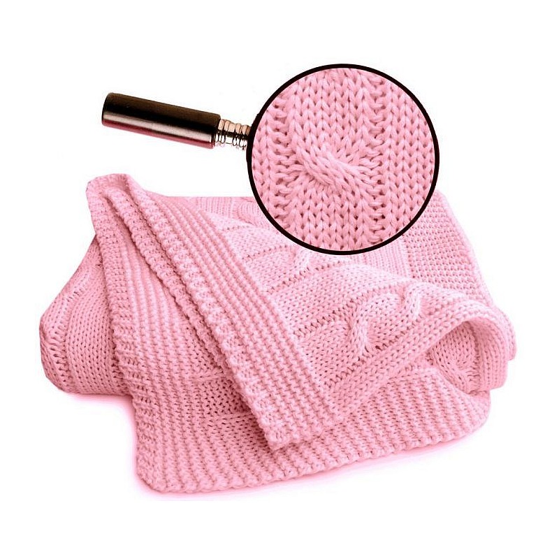 WALLABOO NOA Bērnu sega no organiskās kokvilnas, pink
