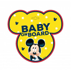 DISNEY BABY Baby on board zīme automašīnai MICKEY 9612 ATLAIDE